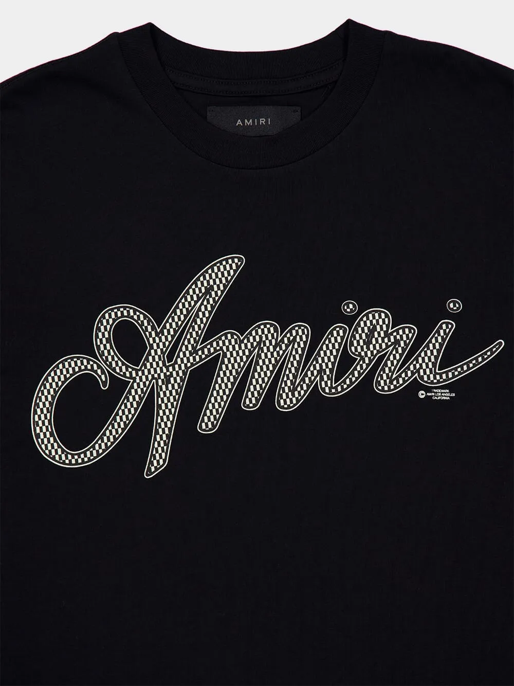 Black Script Cotton T-Shirt sold by Fashion Clinic product image thumbnail 3