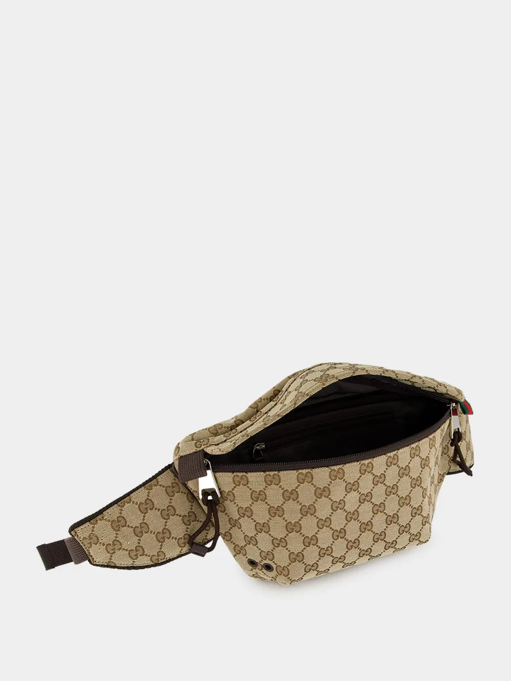Beige and Ebony Small GG Belt Bag sold by Fashion Clinic product image thumbnail 5