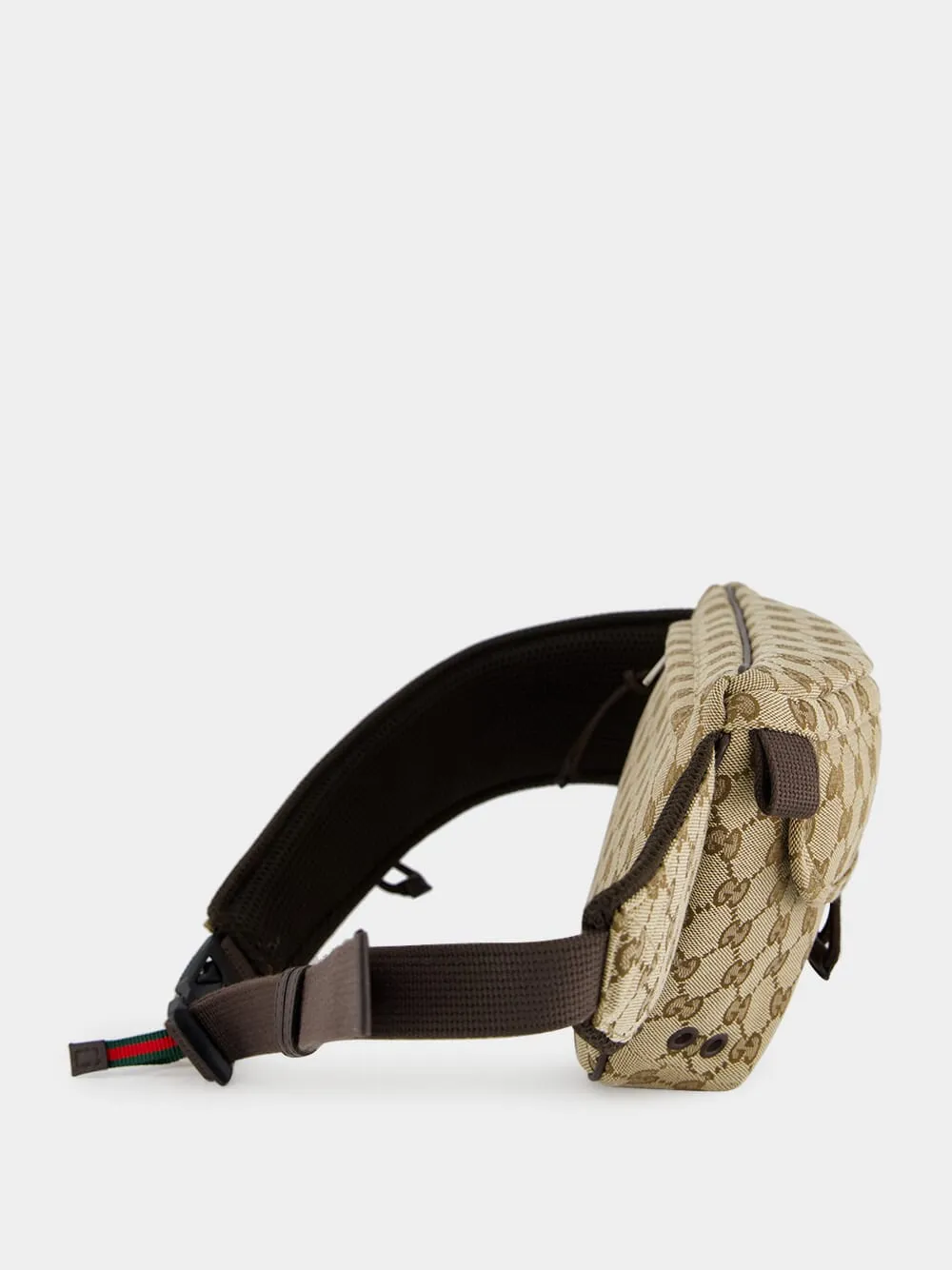 Beige and Ebony Small GG Belt Bag sold by Fashion Clinic product image thumbnail 3