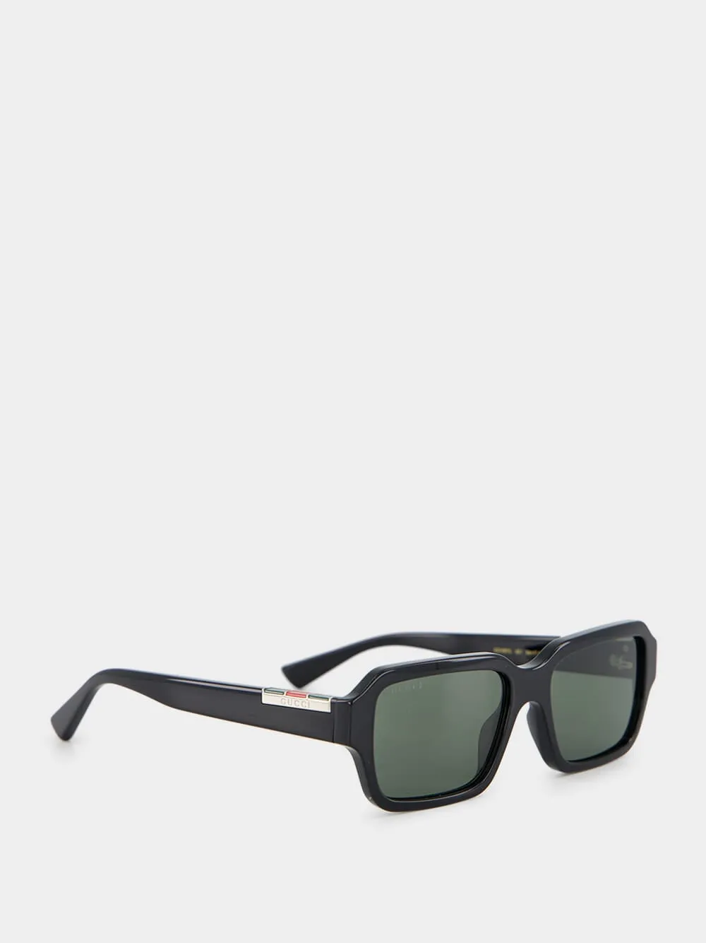 Rectangular Frame Sunglasses in Black sold by Fashion Clinic product image thumbnail 2