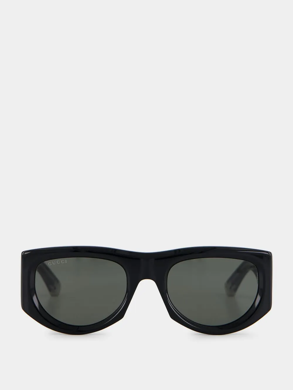 Black Rectangular-Frame Sunglasses sold by Fashion Clinic