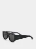 Black Rectangular-Frame Sunglasses sold by Fashion Clinic
