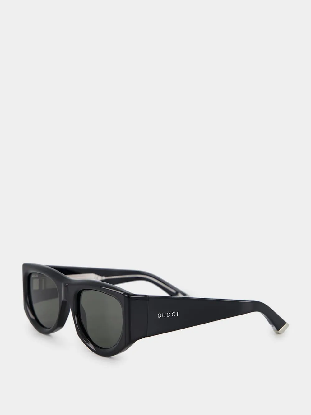 Black Rectangular-Frame Sunglasses sold by Fashion Clinic product image thumbnail 3