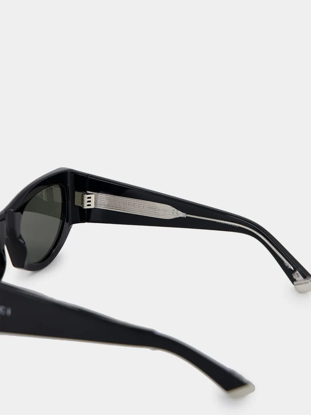 Black Rectangular-Frame Sunglasses sold by Fashion Clinic product image thumbnail 4