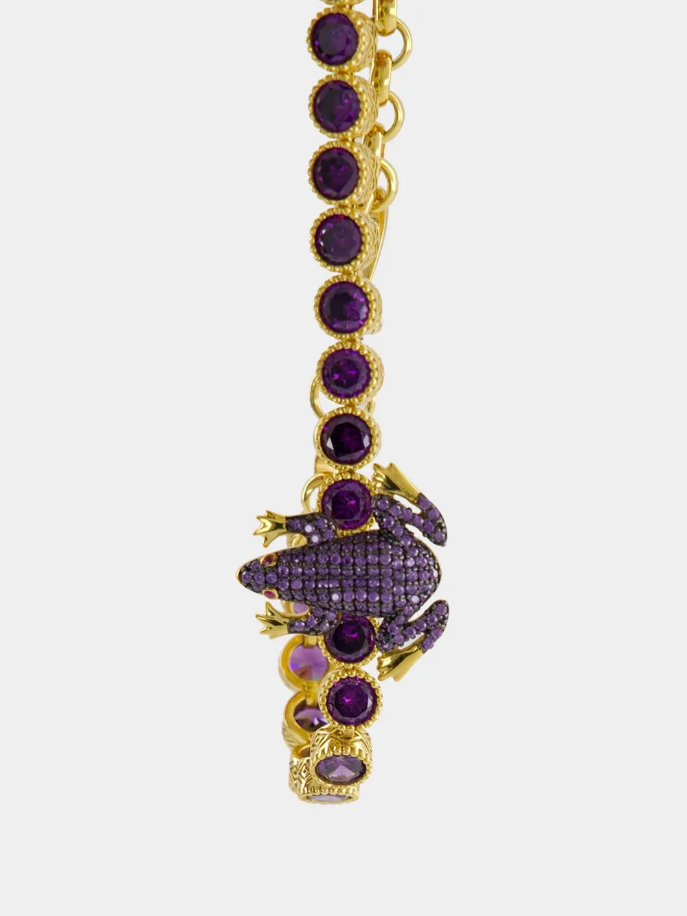 Purple Frog Tennis Bracelet sold by Fashion Clinic product image thumbnail 3