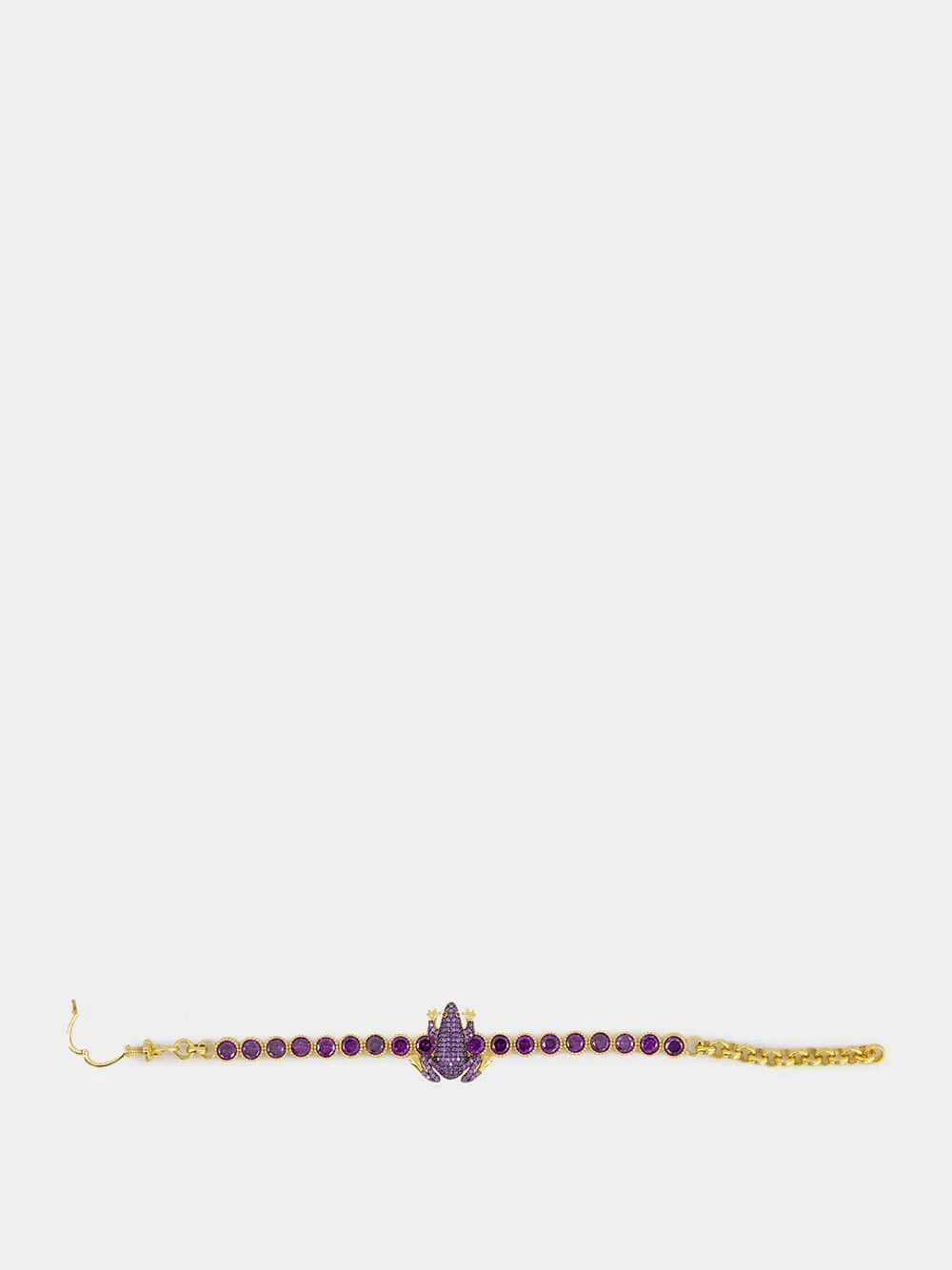 Purple Frog Tennis Bracelet sold by Fashion Clinic