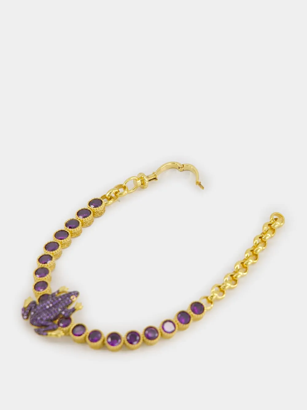Purple Frog Tennis Bracelet sold by Fashion Clinic product image thumbnail 2