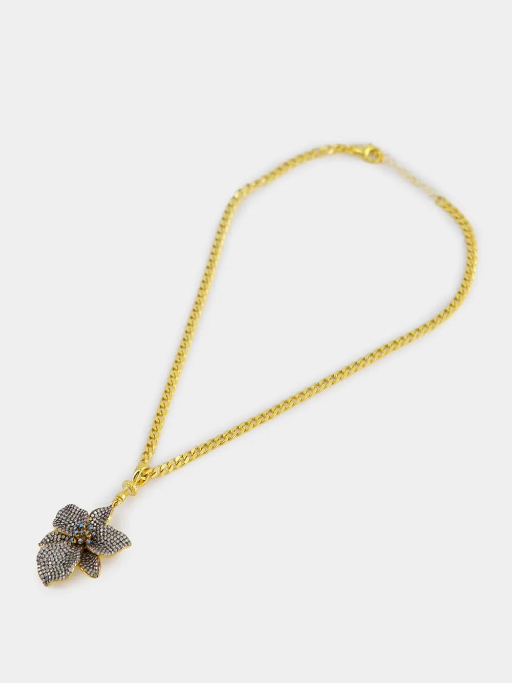 Gold Choker Orchid Bond sold by Fashion Clinic product image thumbnail 2