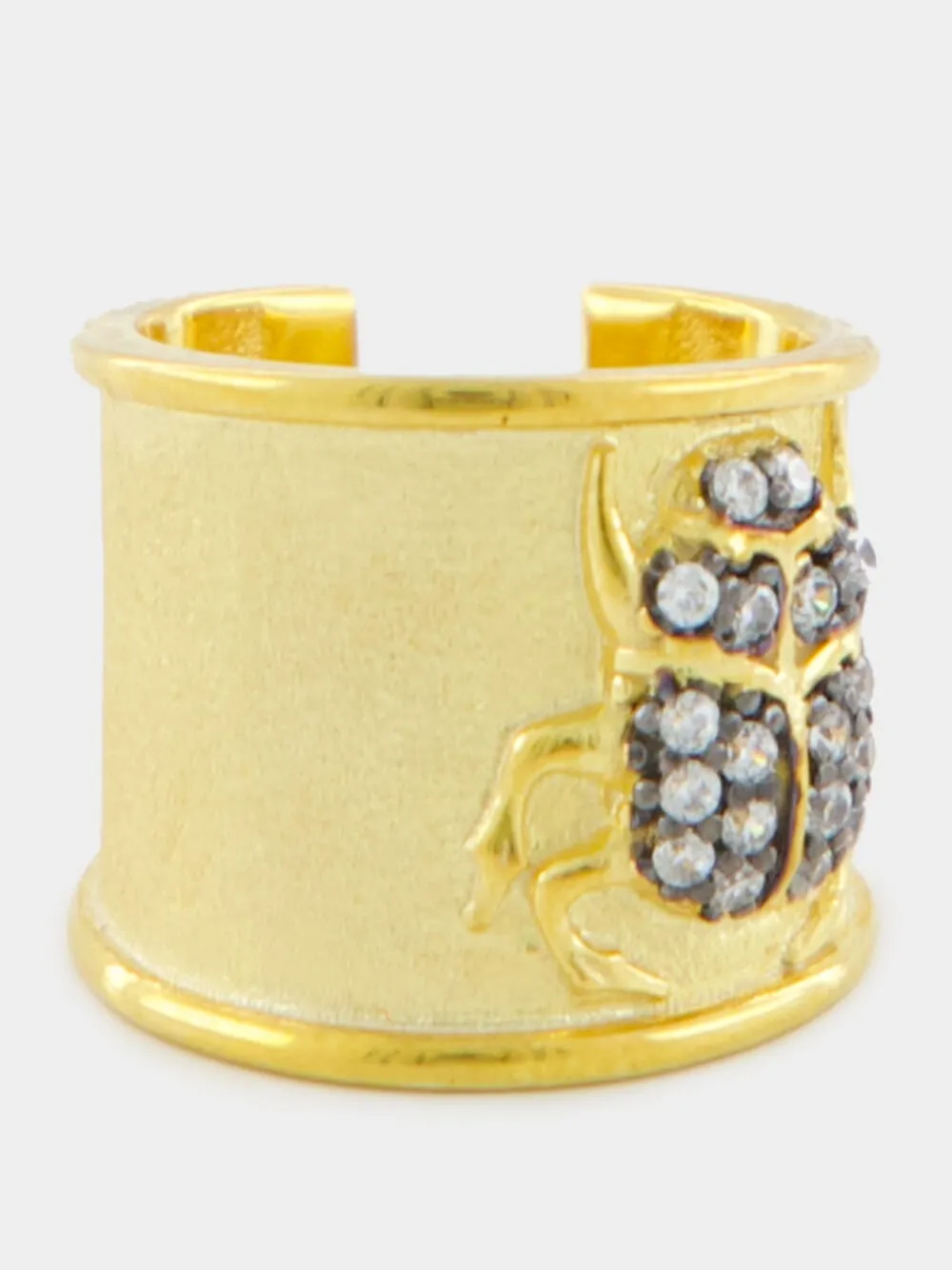 Gold Scarab Right Earcuff sold by Fashion Clinic product image thumbnail 4