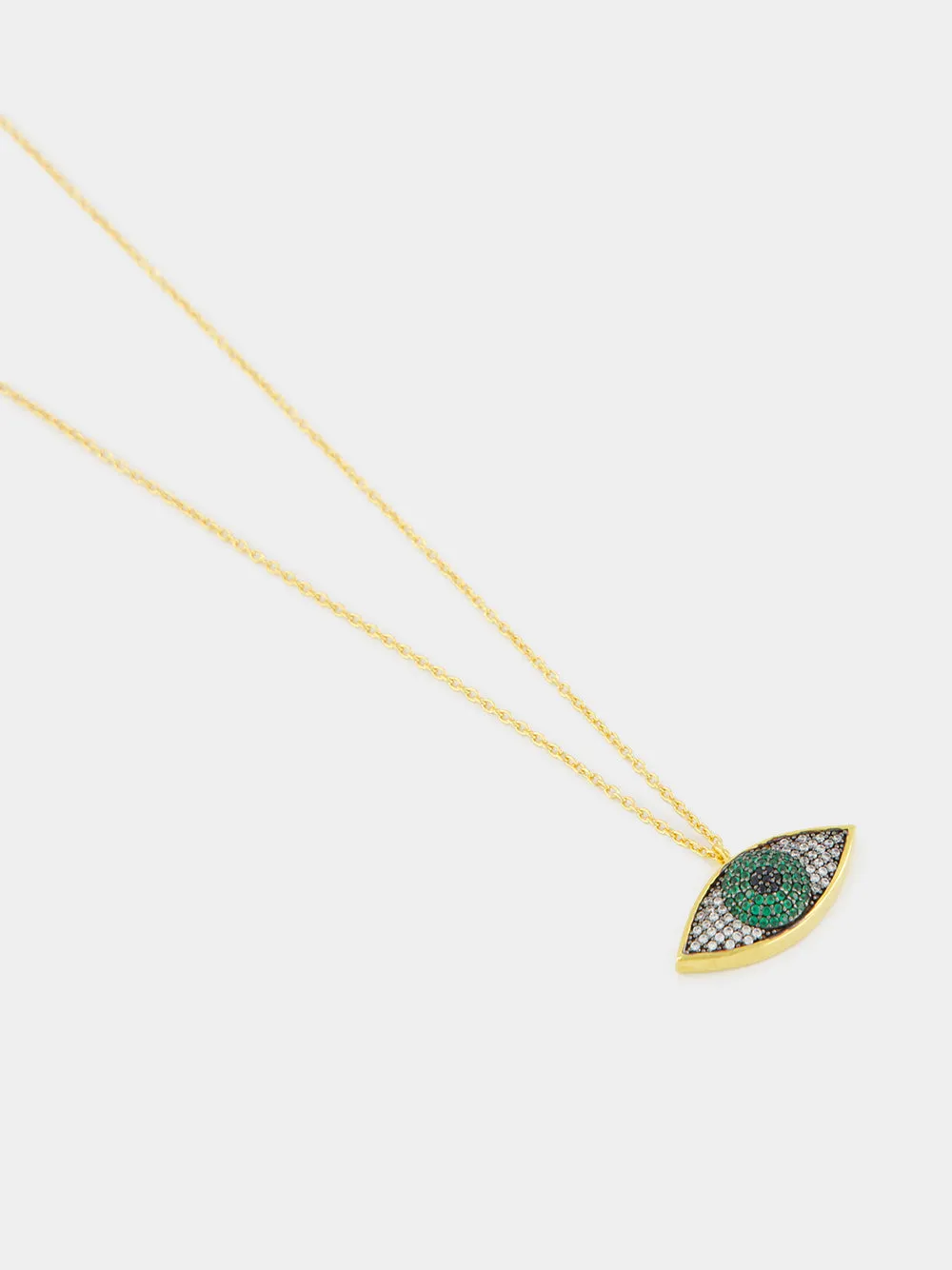 Green Nazar Mini Necklace sold by Fashion Clinic product image thumbnail 3