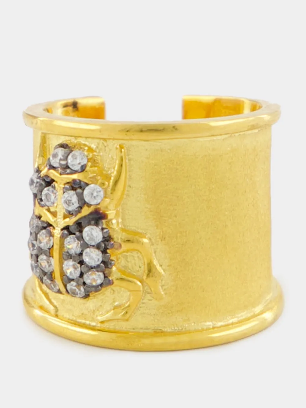 Gold Scarab Left Earcuff sold by Fashion Clinic product image thumbnail 3