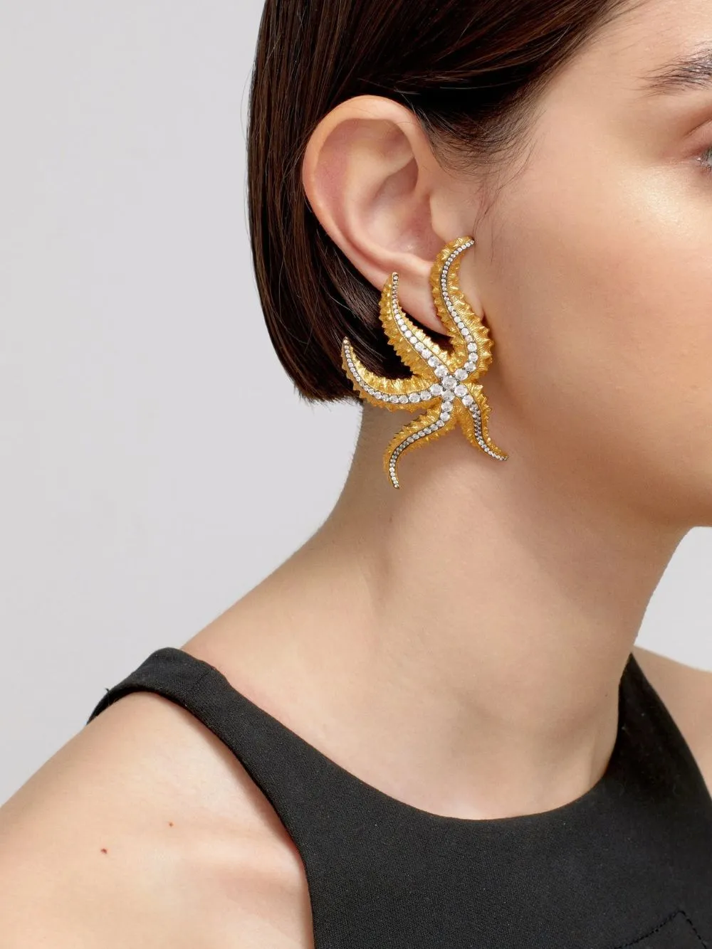 Gold Sirena Earrings sold by Fashion Clinic product image thumbnail 2