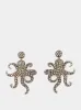 Gold-Plated Octopus Earrings sold by Fashion Clinic