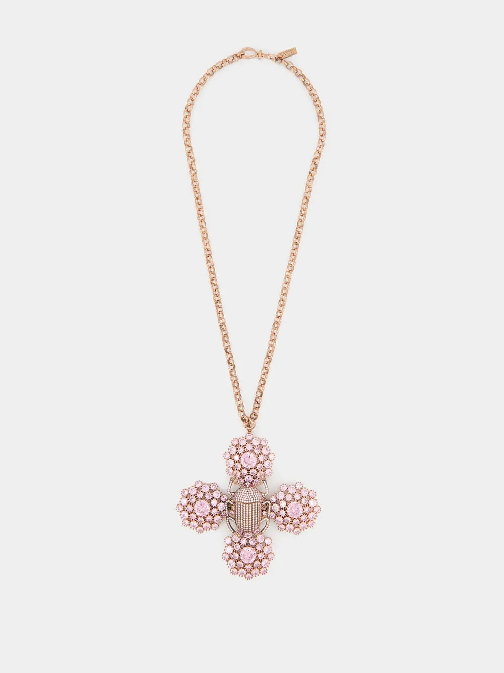 Pharaoh Cross Necklace in Rose Gold sold by Fashion Clinic