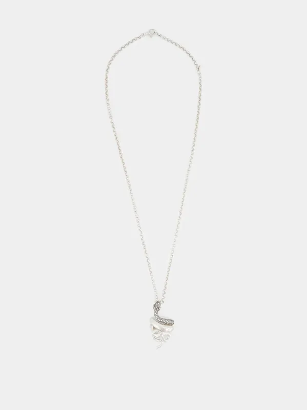 Platinum-Plated Serpentino Necklace sold by Fashion Clinic