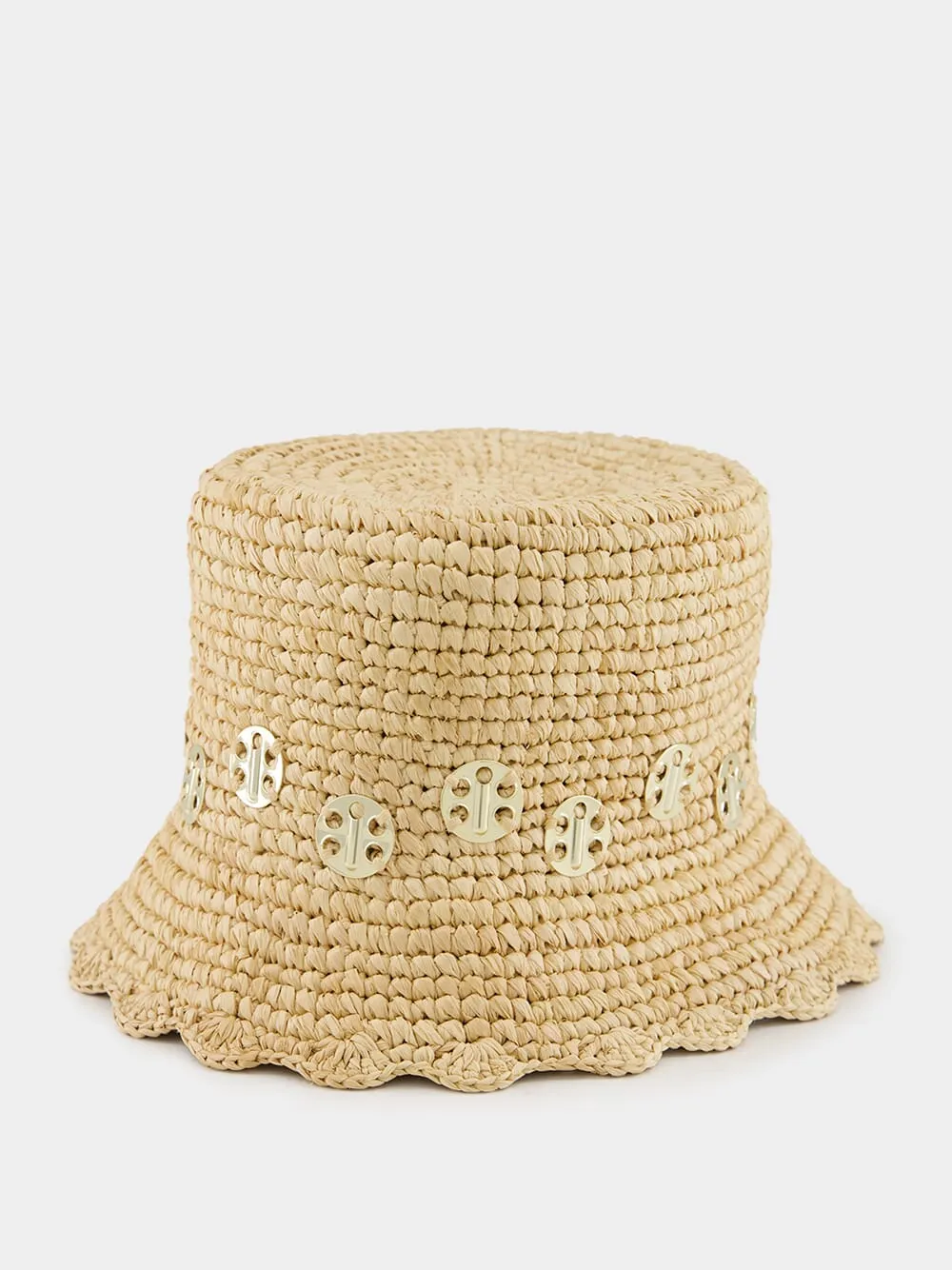 Natural Raffia Bucket Hat sold by Fashion Clinic