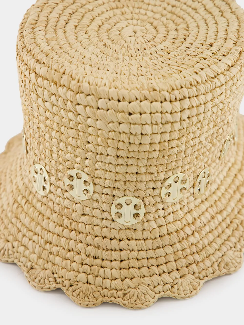 Natural Raffia Bucket Hat sold by Fashion Clinic product image thumbnail 3