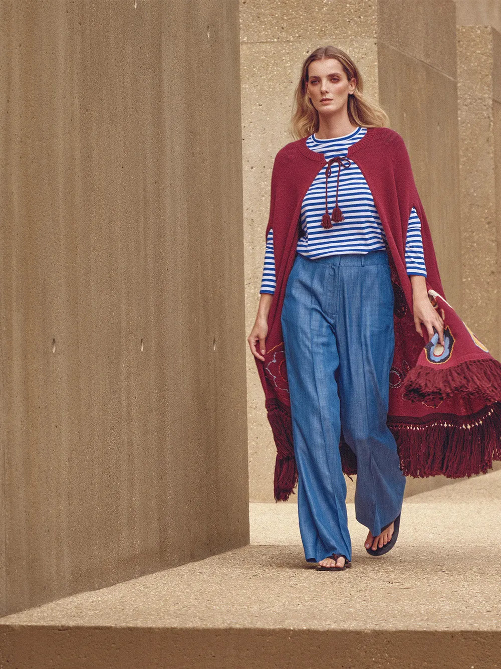 Ella Jersey Round-Neck Striped Long-Sleeve sold by Fashion Clinic product image thumbnail 2