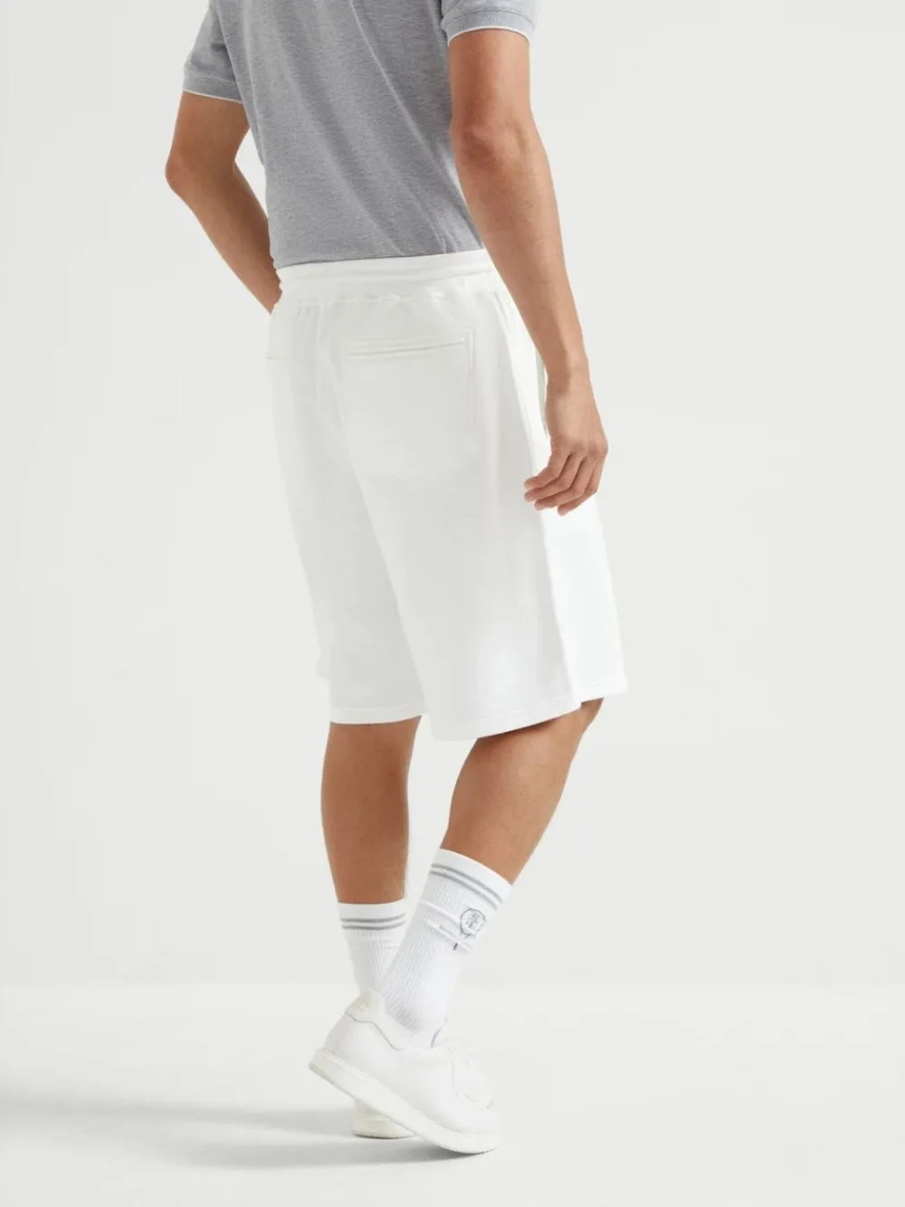 Off-White Techno Cotton French Terry Shorts sold by Fashion Clinic product image thumbnail 4