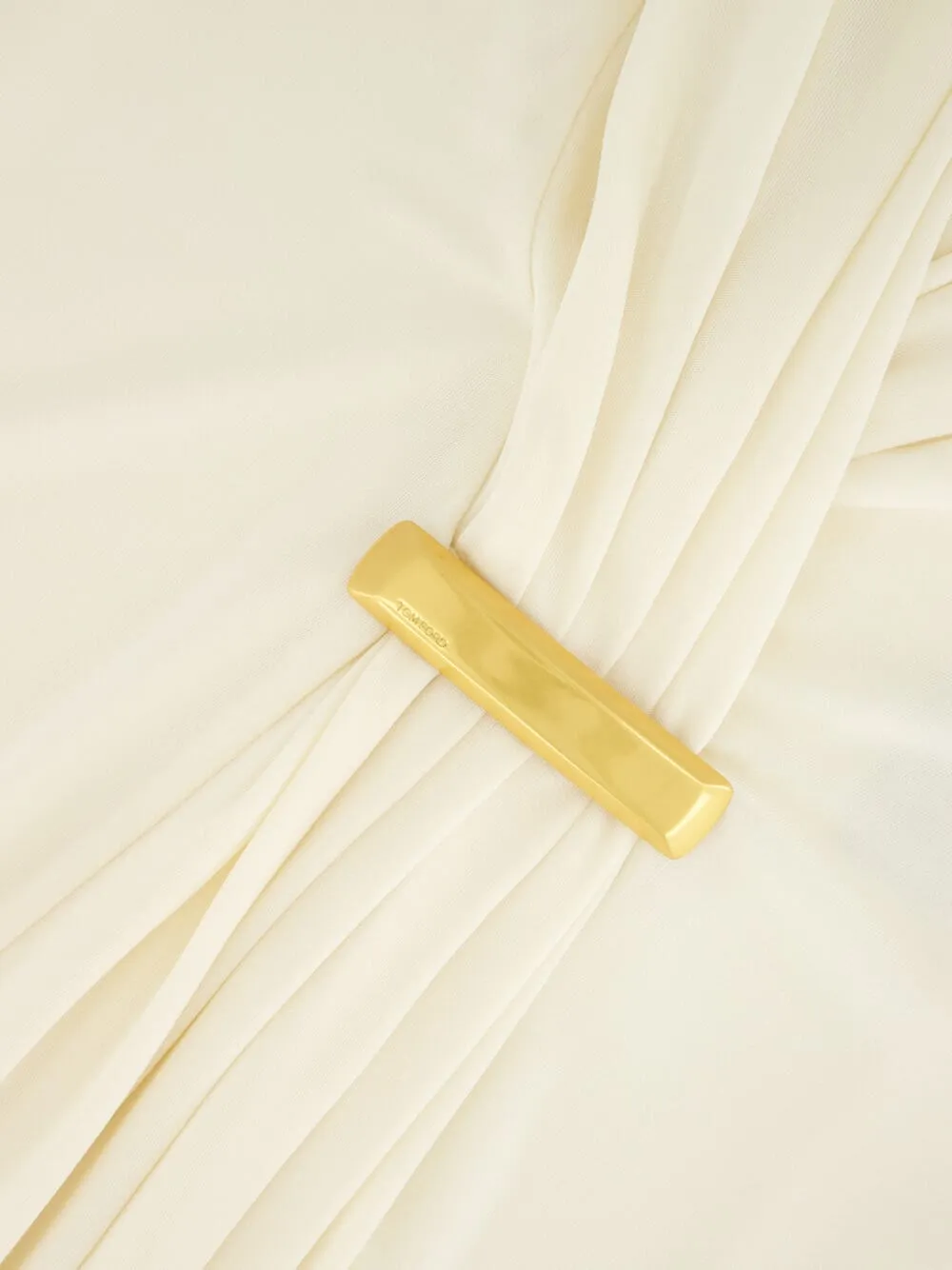 Ivory V-Neck Long Sleeve Cocktail Dress sold by Fashion Clinic product image thumbnail 5