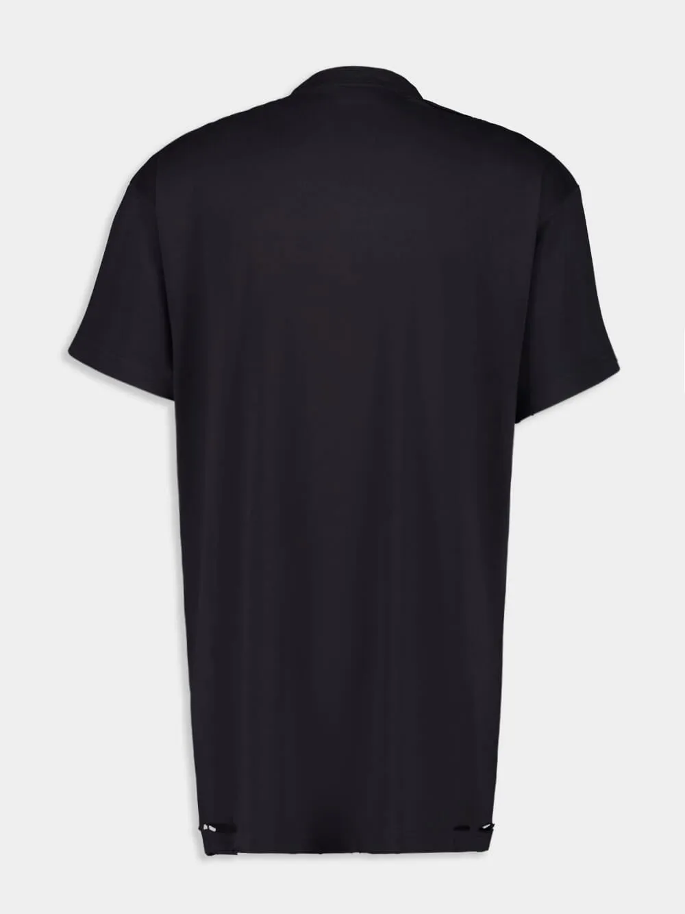Black Optical Oversized T-Shirt sold by Fashion Clinic product image thumbnail 2