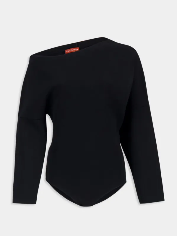 Black Ludo Bodysuit sold by Fashion Clinic