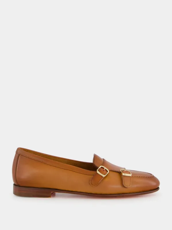 Light Brown Monk Formal Loafers sold by Fashion Clinic