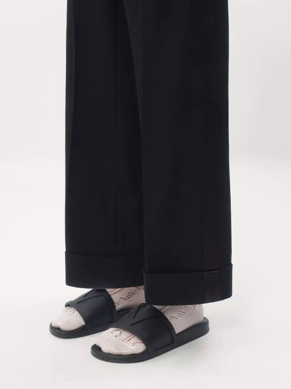 Black Coolside Rubber Slides sold by Fashion Clinic product image thumbnail 2