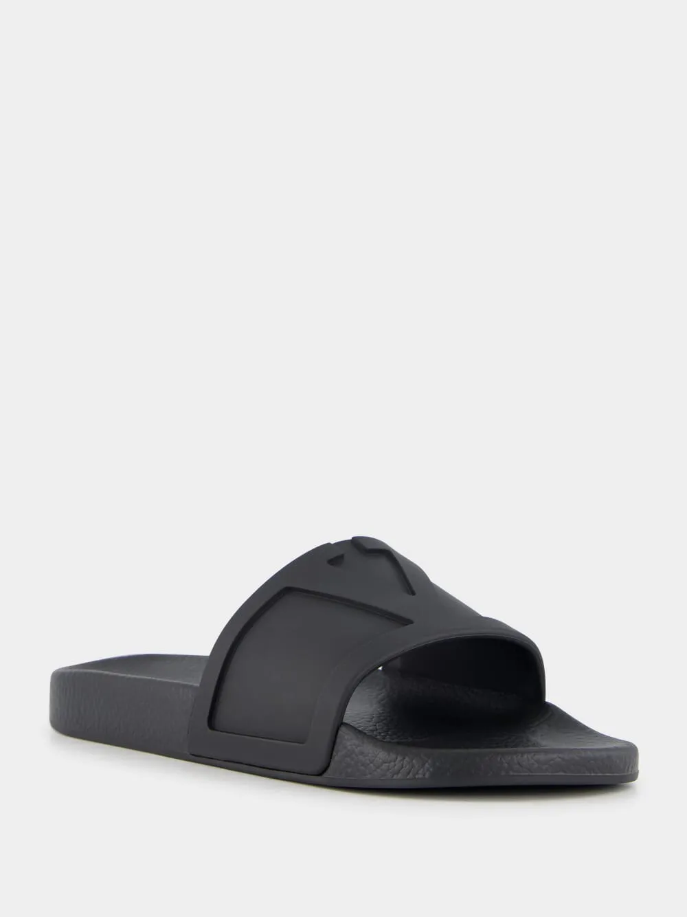 Black Coolside Rubber Slides sold by Fashion Clinic product image thumbnail 3