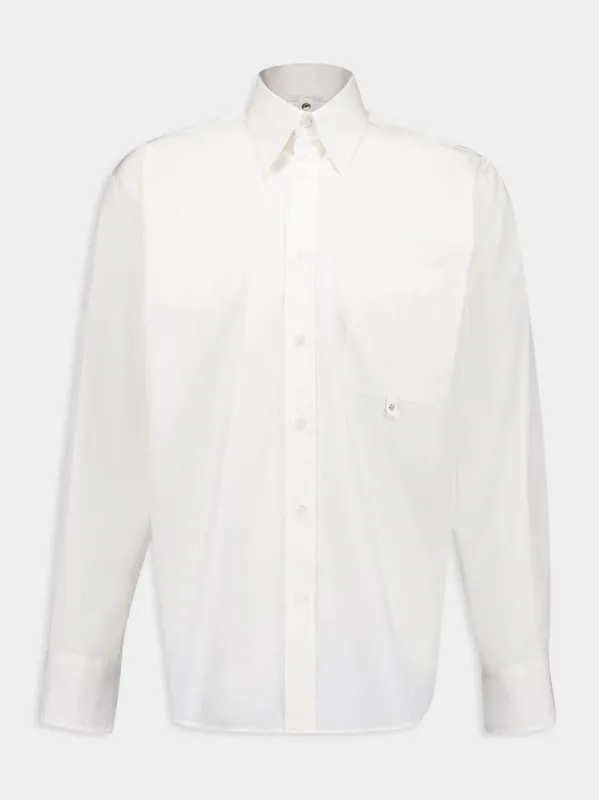 White Detachable-Collar Long Sleeve Shirt made by Maison Margiela