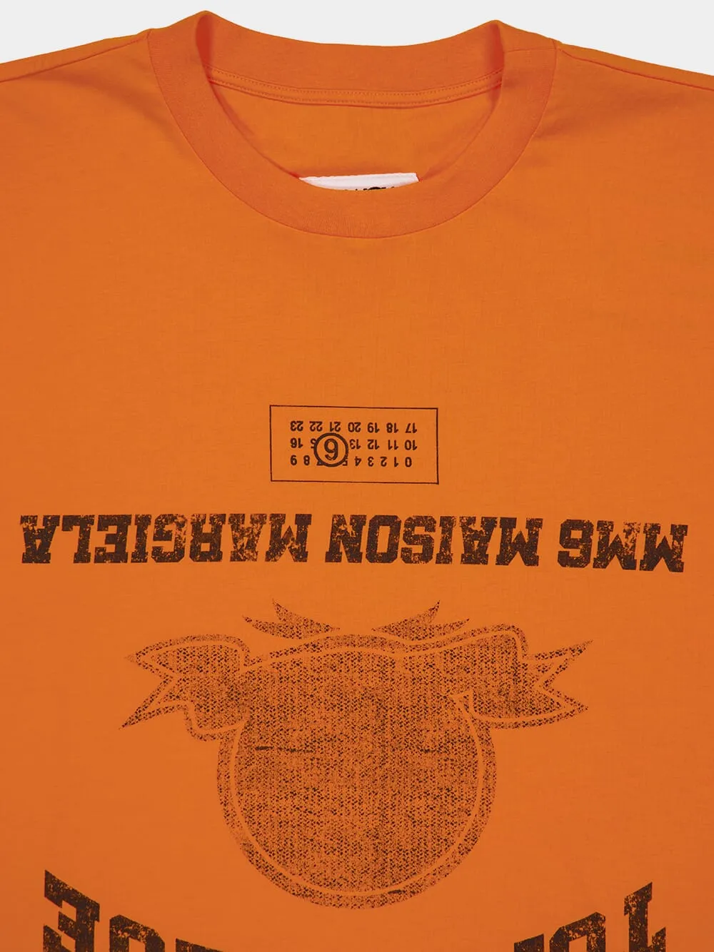 Topaz Orange Crewneck T-Shirt sold by Fashion Clinic product image thumbnail 3