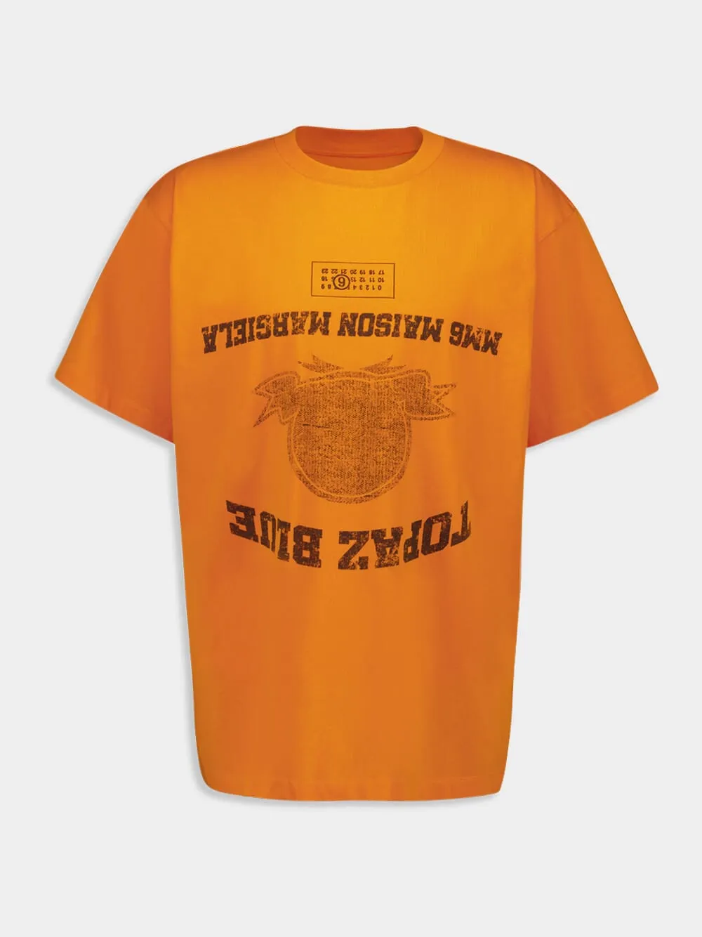 Topaz Orange Crewneck T-Shirt sold by Fashion Clinic