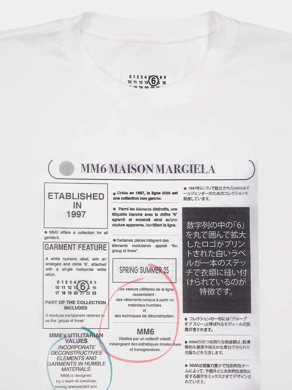White Newspaper Print T-Shirt sold by Fashion Clinic product image thumbnail 3