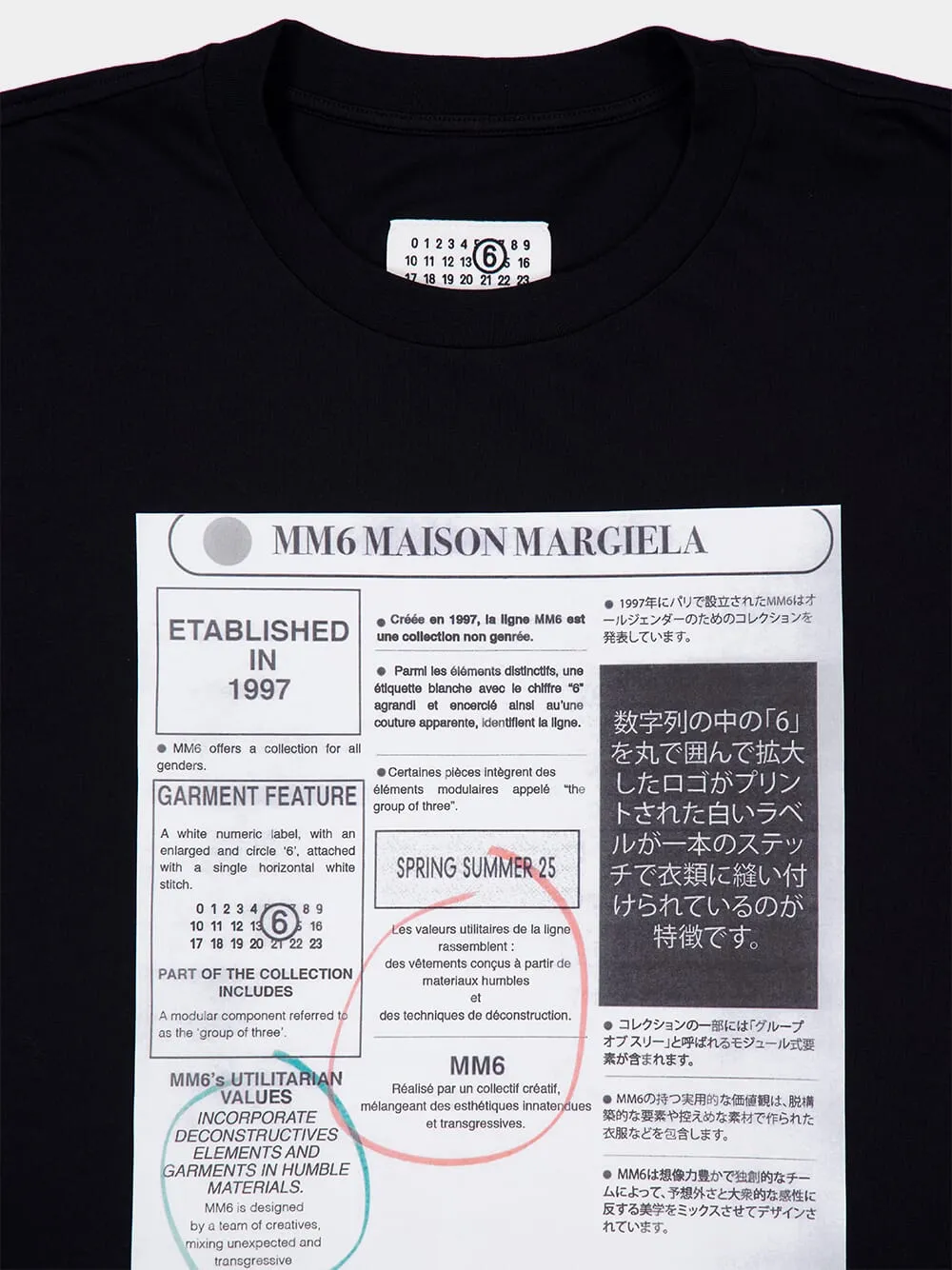 Black Newspaper Print T-Shirt sold by Fashion Clinic product image thumbnail 3