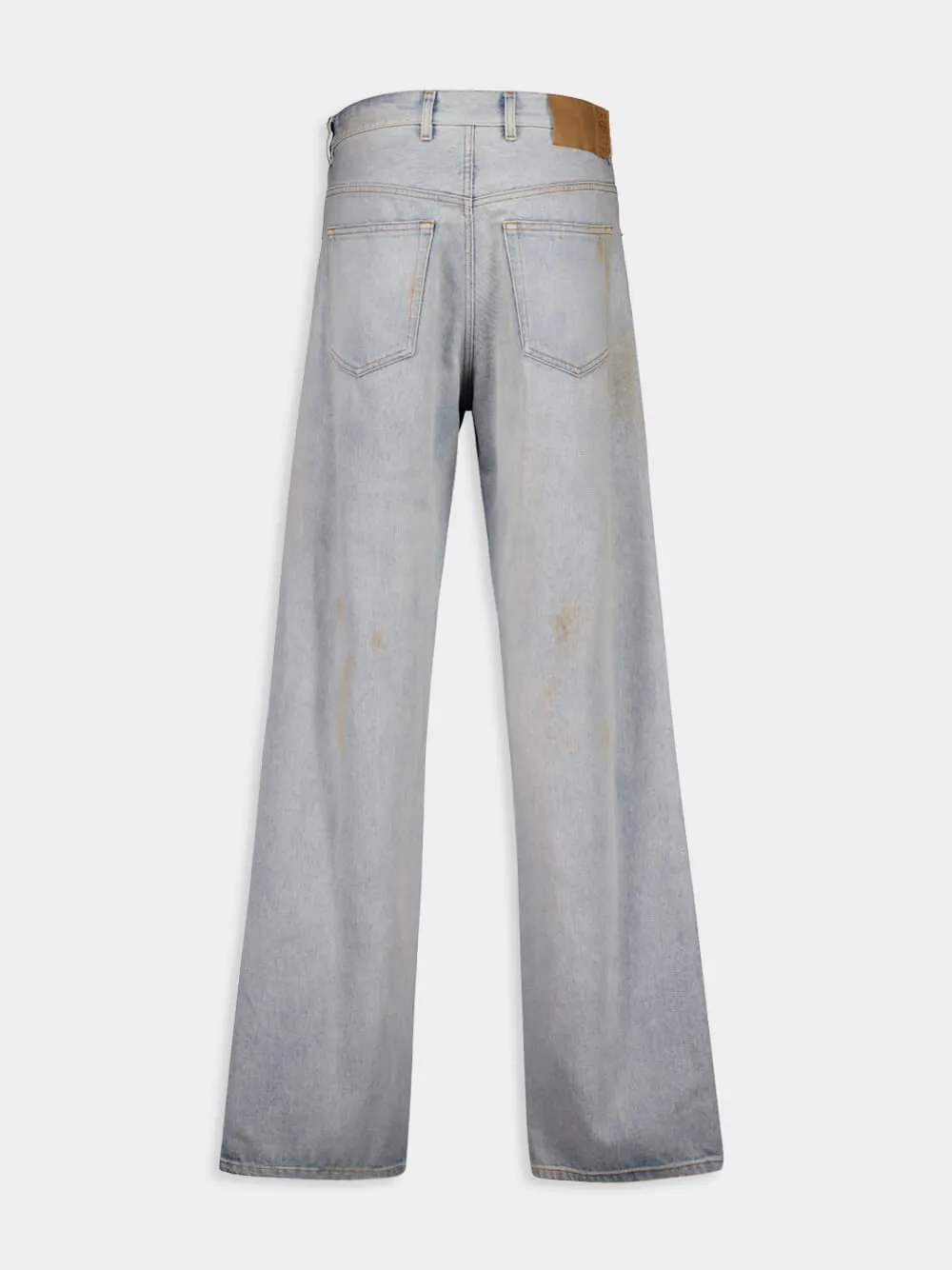 Light Blue Distressed Denim Jeans sold by Fashion Clinic product image thumbnail 2