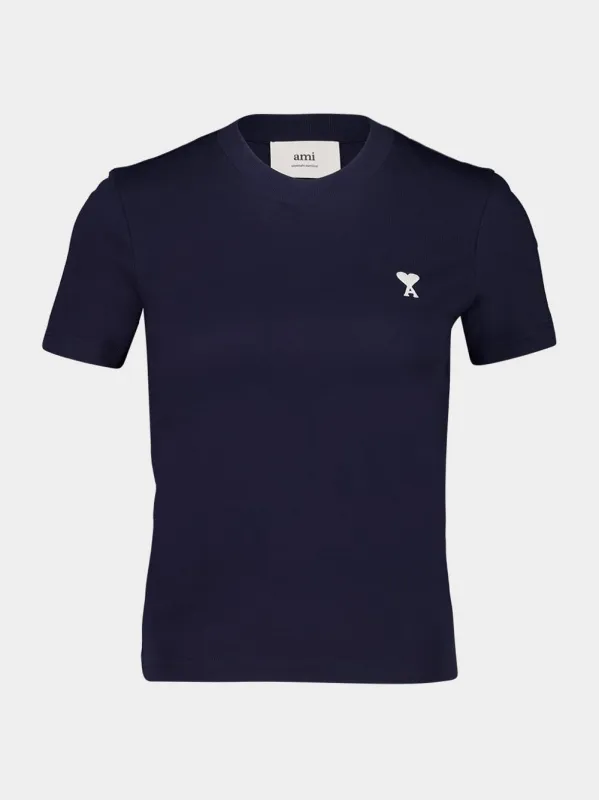 Navy Organic Cotton T-Shirt sold by Fashion Clinic