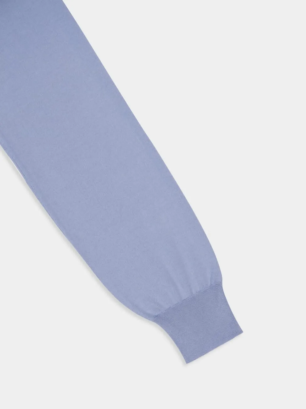 Light Blue Lightweight Cotton Sweater sold by Fashion Clinic product image thumbnail 4