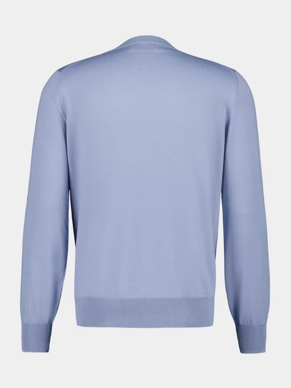 Light Blue Lightweight Cotton Sweater sold by Fashion Clinic product image thumbnail 2