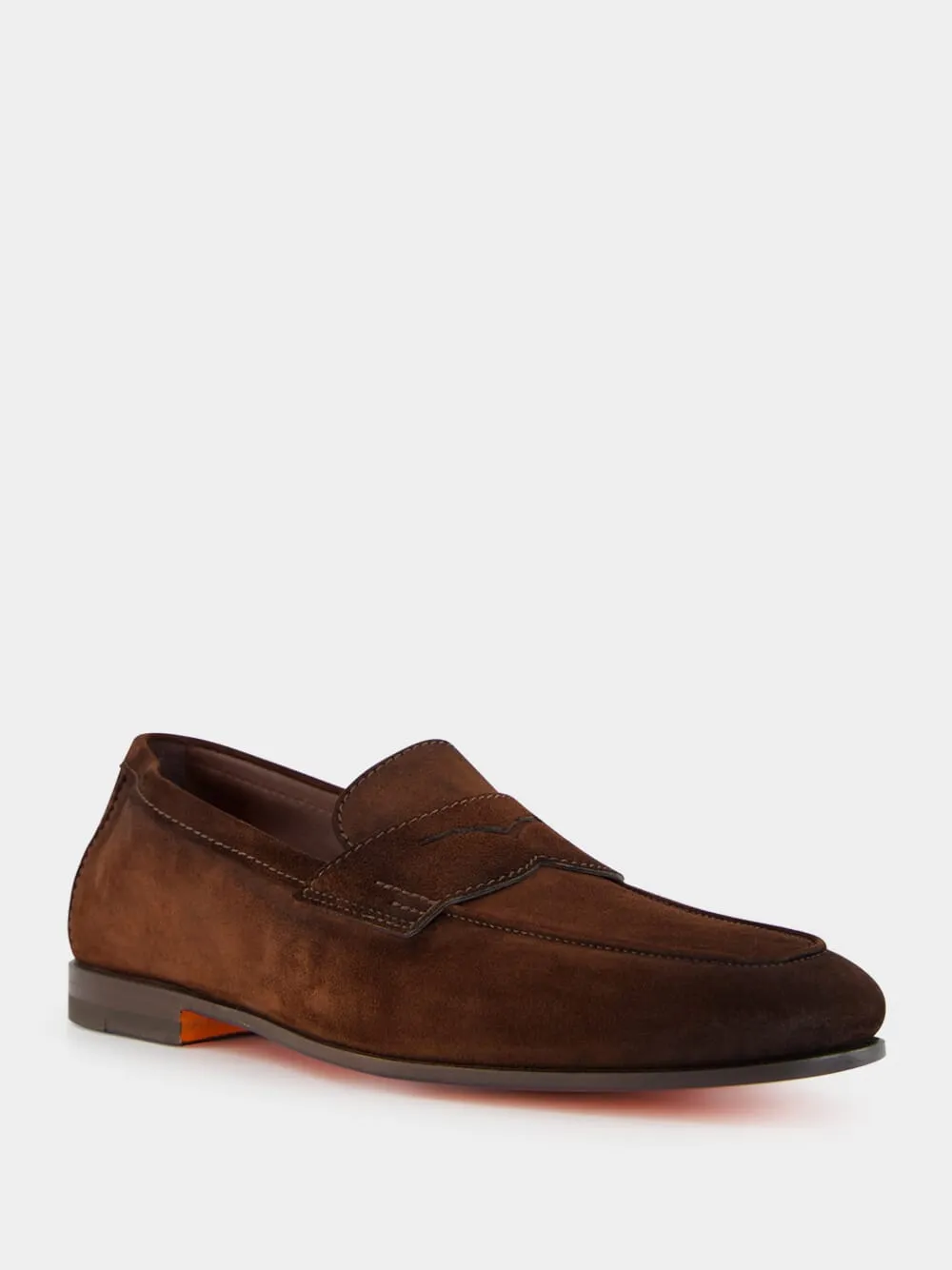 Brown Suede Penny Loafers sold by Fashion Clinic product image thumbnail 2