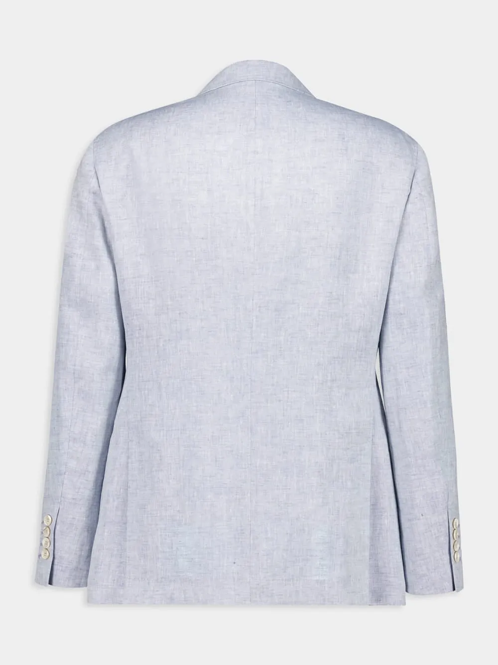 Cosmos Grey Délavé Linen Deconstructed Blazer sold by Fashion Clinic product image thumbnail 4