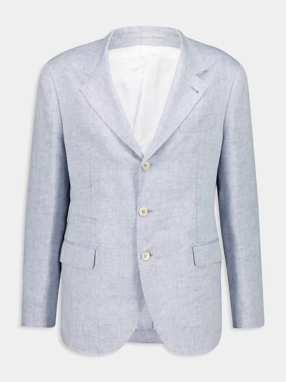 Cosmos Grey Délavé Linen Deconstructed Blazer sold by Fashion Clinic product image thumbnail 2