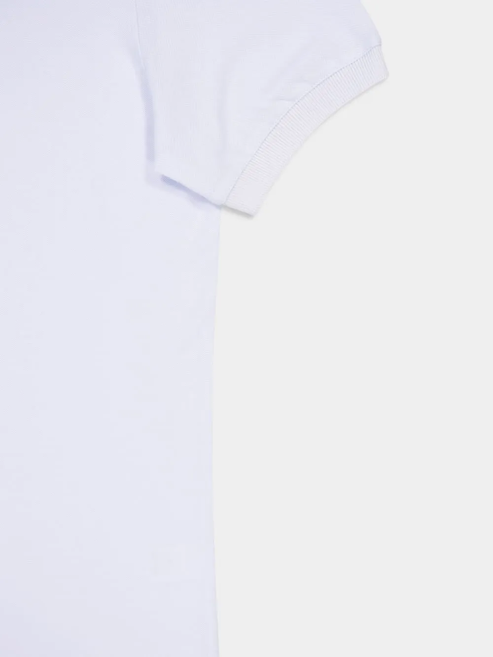 Light Blue Short-Sleeved Cotton Polo Shirt sold by Fashion Clinic product image thumbnail 4