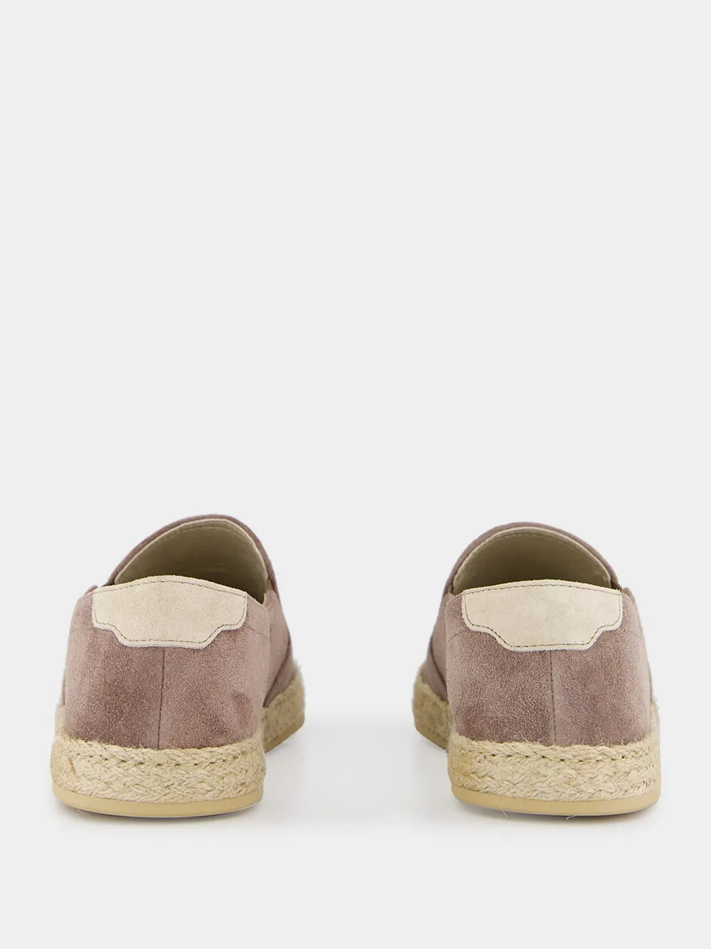 Taupe Washed Suede Slip-Ons with Rope Detail sold by Fashion Clinic product image thumbnail 5