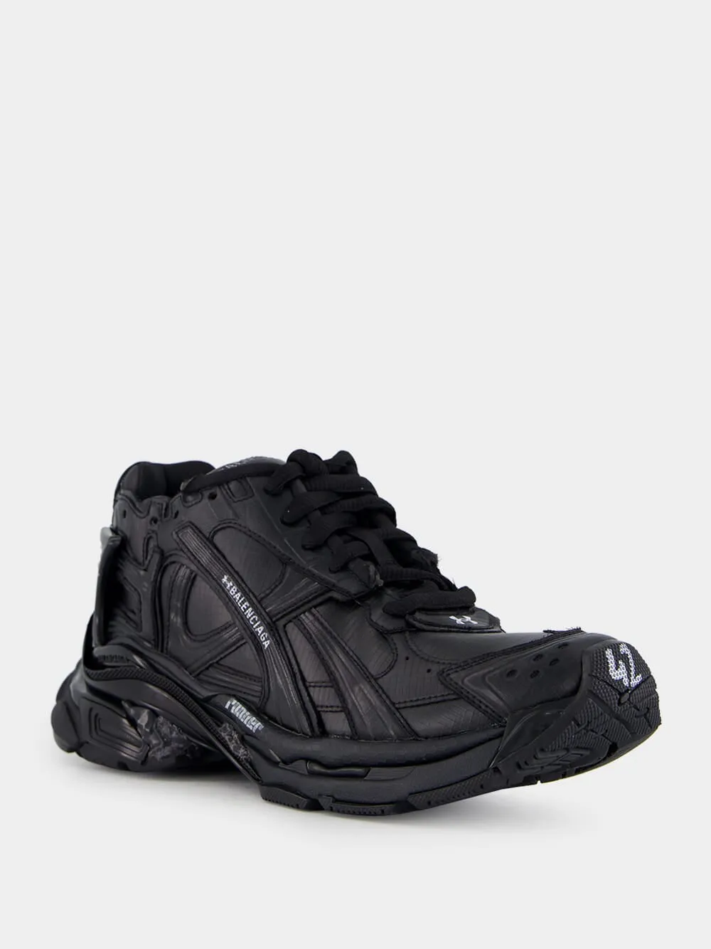 Black Ripstop Runner Sneakers sold by Fashion Clinic product image thumbnail 2