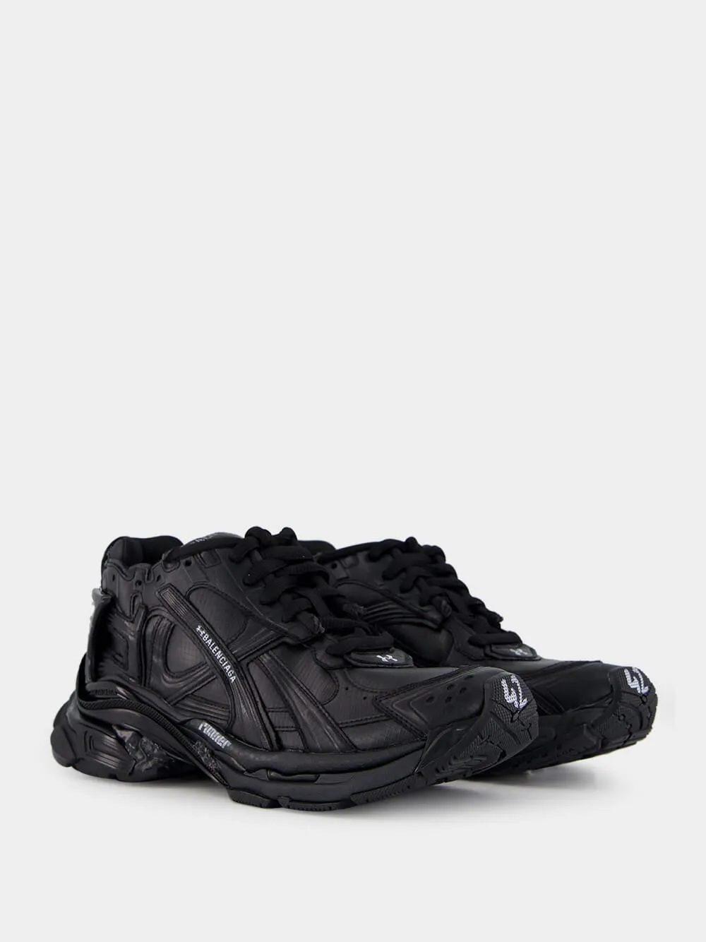 Black Ripstop Runner Sneakers sold by Fashion Clinic product image thumbnail 3