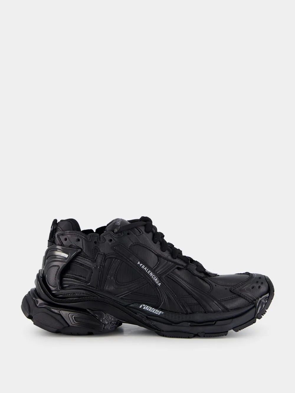 Black Ripstop Runner Sneakers sold by Fashion Clinic