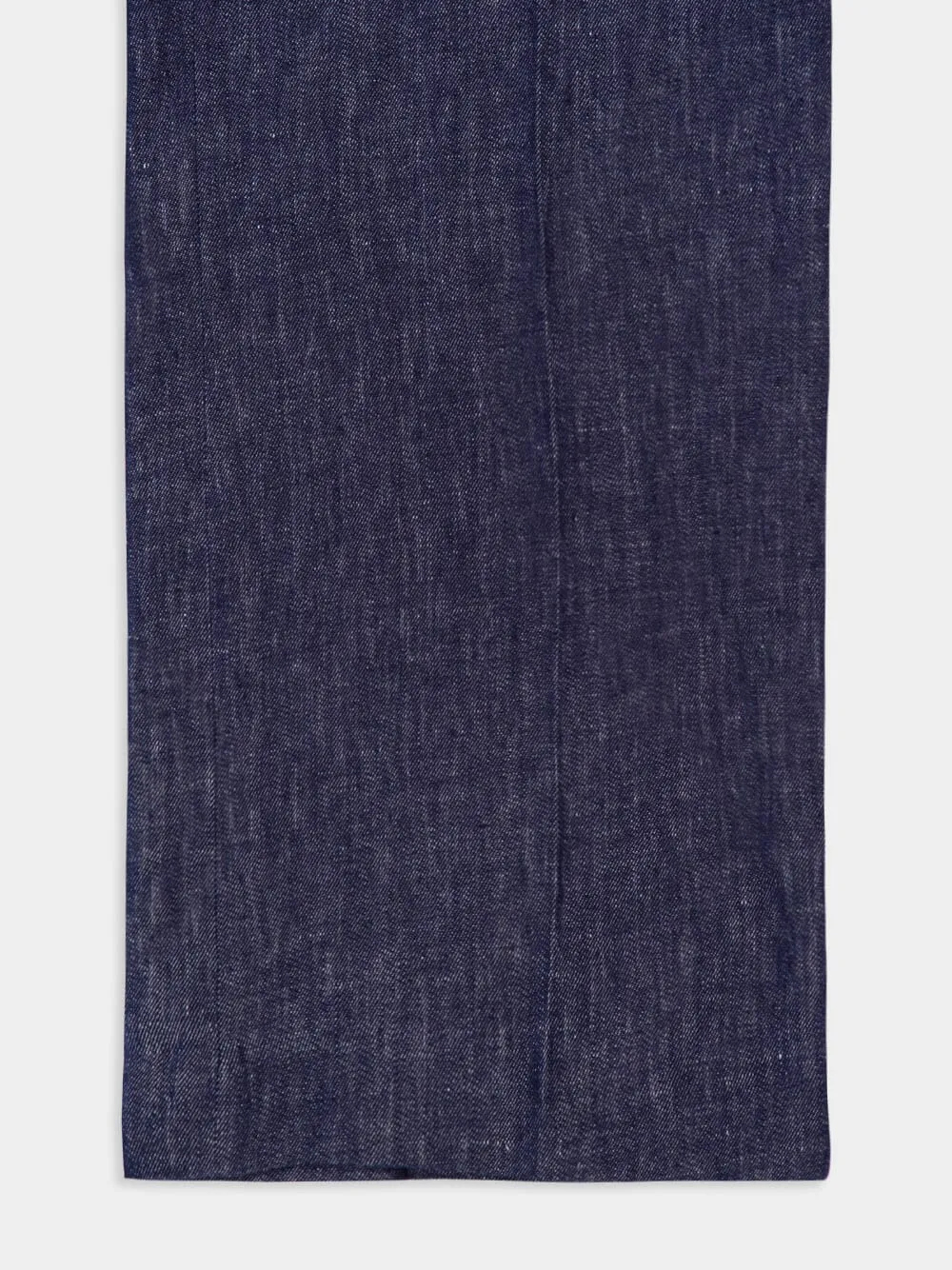 Navy Norman Wide-Leg Linen Pants sold by Fashion Clinic product image thumbnail 5