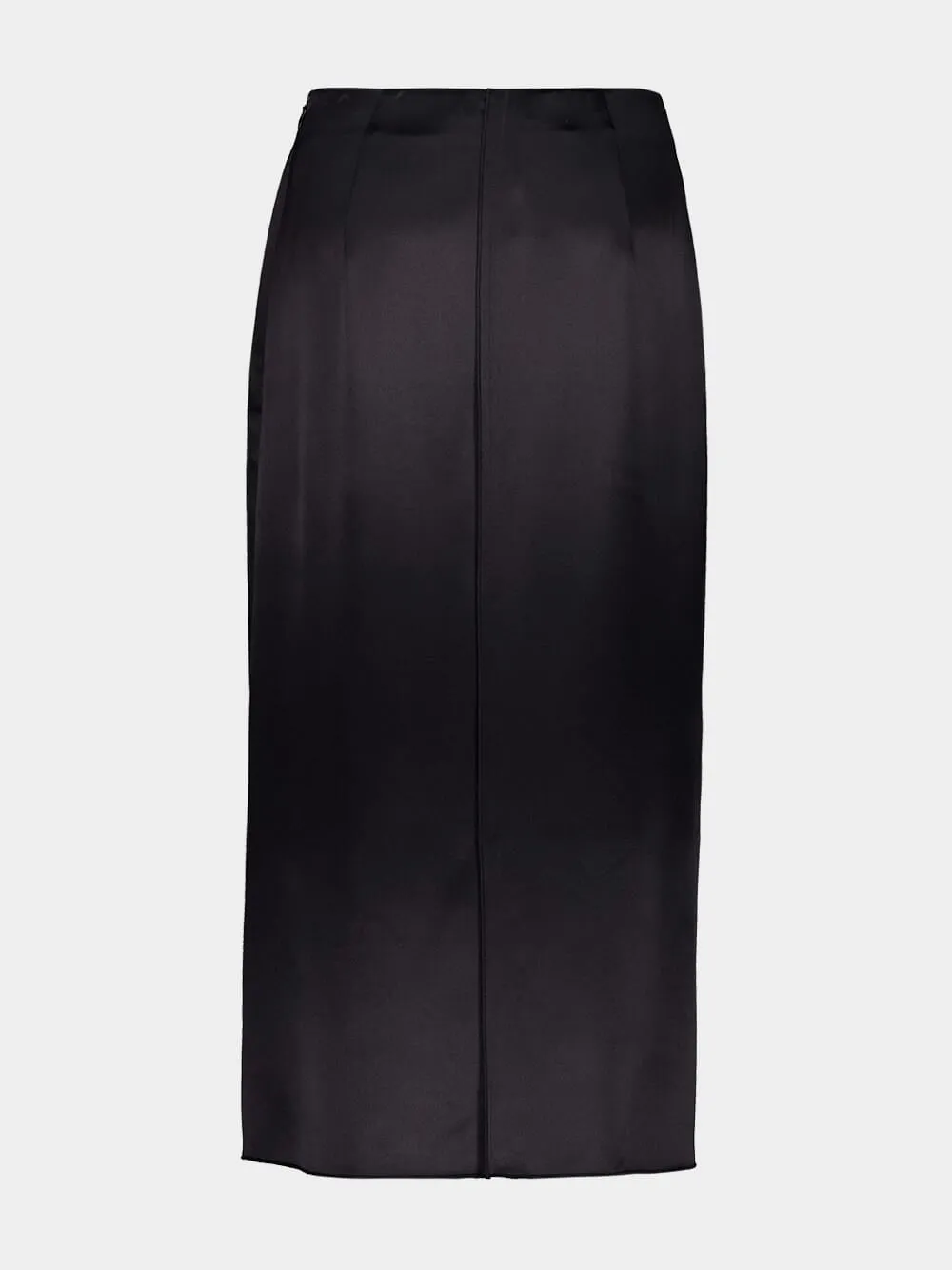 Benji Black Silk Midi Skirt sold by Fashion Clinic product image thumbnail 3