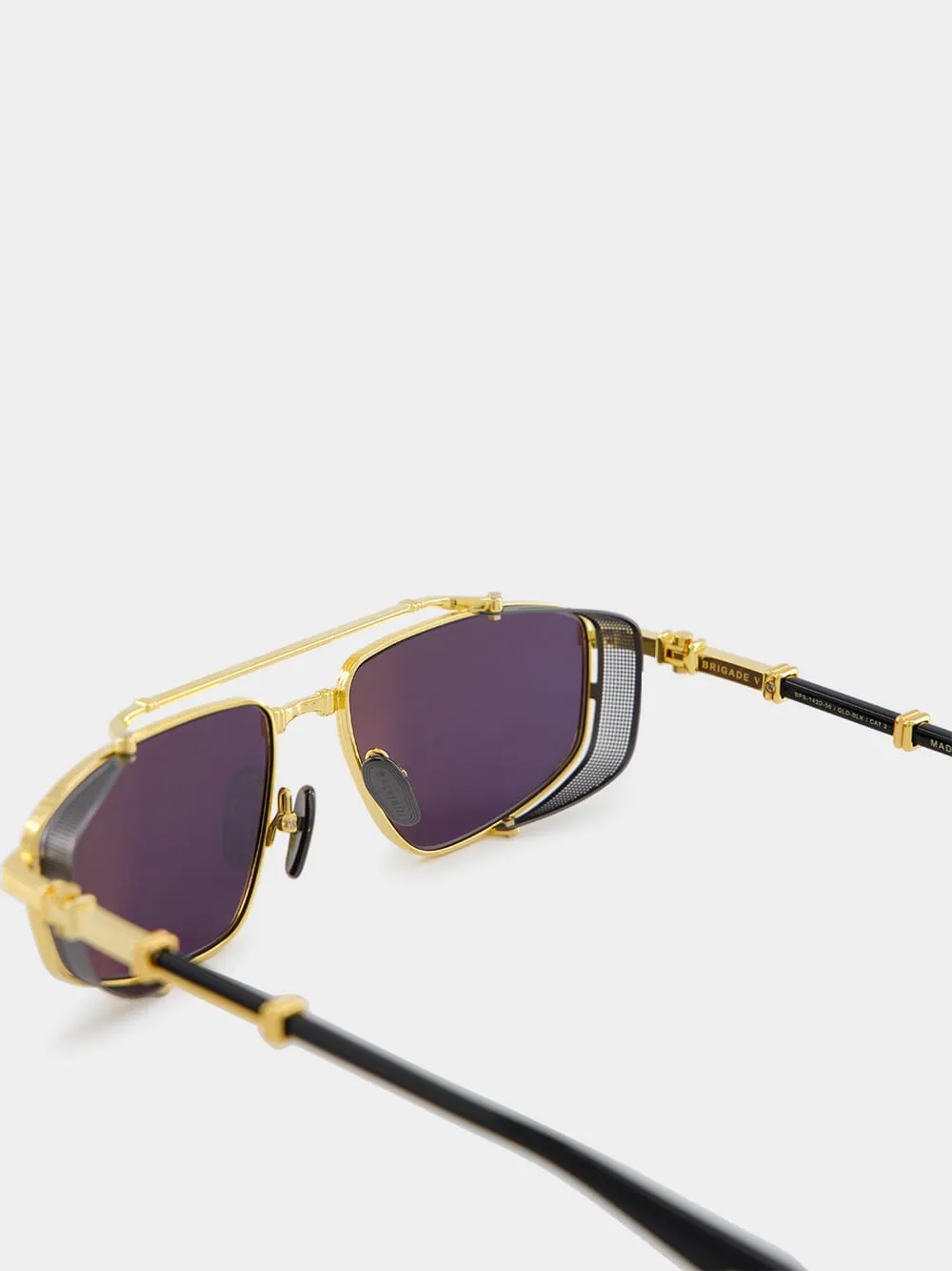 Gold Brigade Sunglasses sold by Fashion Clinic product image thumbnail 4