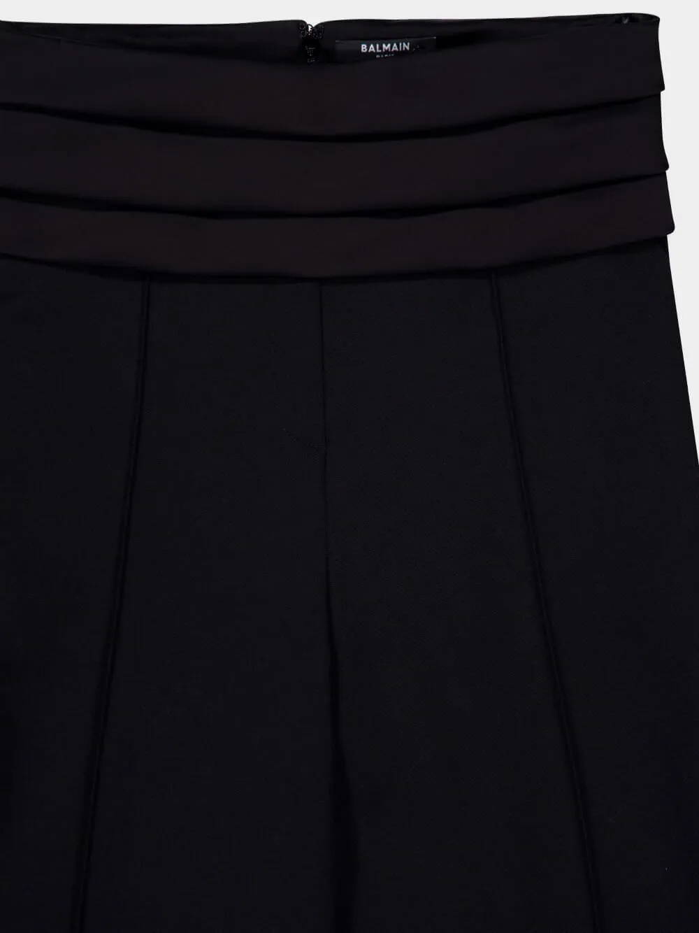 Black High-Waisted Satin Tailored Pants sold by Fashion Clinic product image thumbnail 3